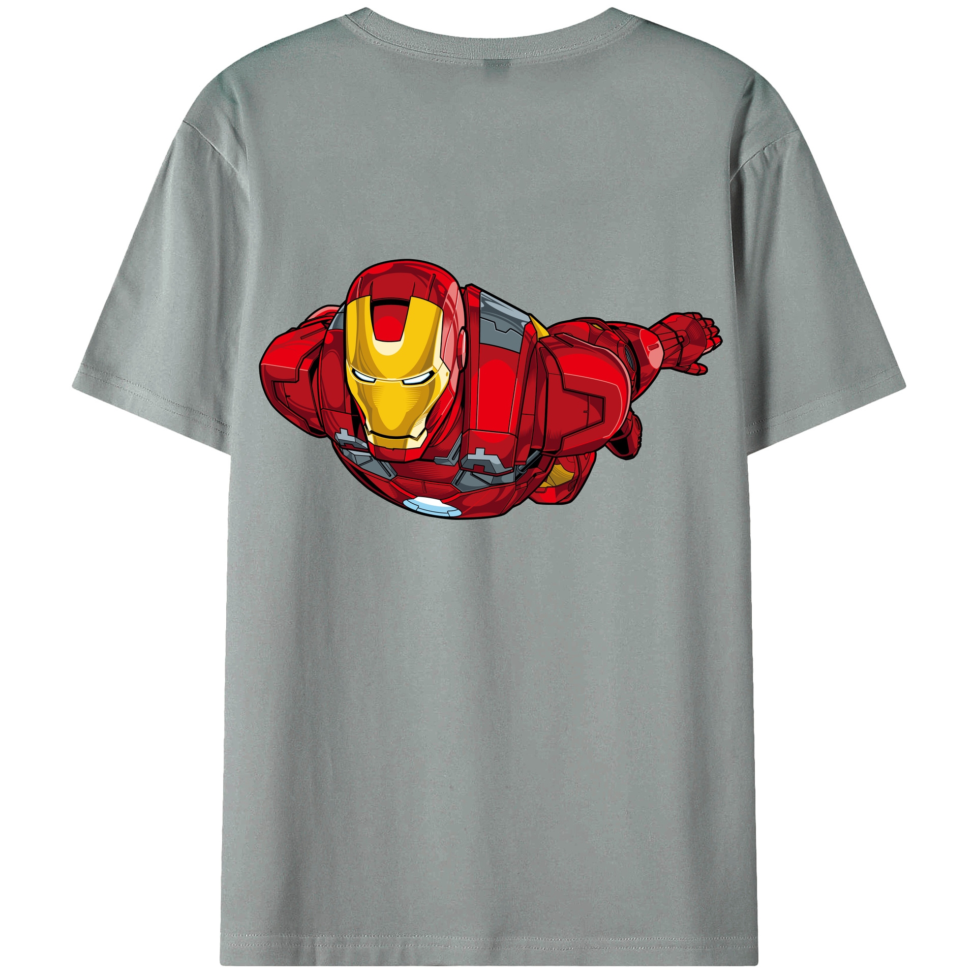 （画像用） アベンジャーズ The Avengers 綿100％ メンズ半袖Tシャツ（バックプリント） 通気性